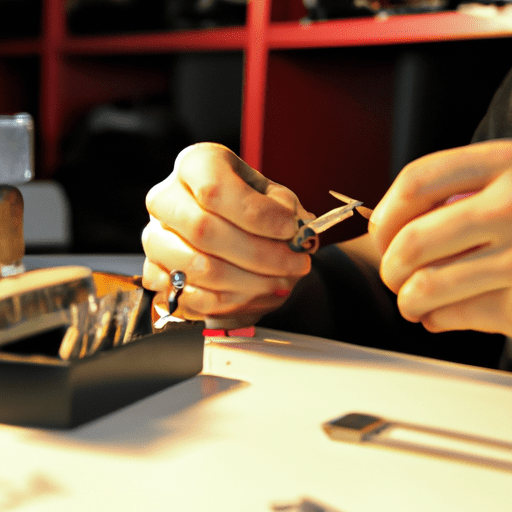 תמונה של מנעולן בעבודה